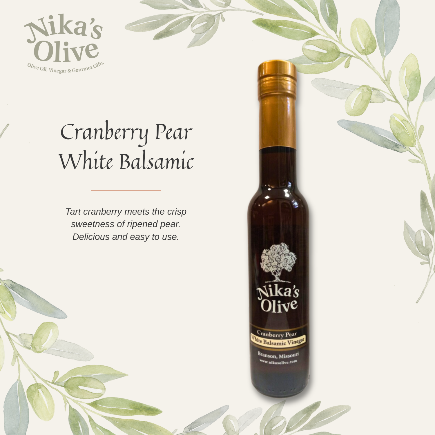 Shop Flavored Olive Oils & Aged Balsamic Vinegar Online | Nika's